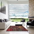 thumbnail image 6 of Ahgly Company Indoor Rectangle Abstract Red Abstract Area Rugs, 3' x 5', 6 of 6