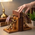 thumbnail image 5 of Exquisite Dragon Bookends Set Handcrafted Resin Book Holders for Home & Office Decor, Perfect Gift for Fantasy Lovers, 5 of 7
