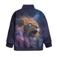 thumbnail image 6 of Xoenoiee Lion Lightning Cloud Print Kids Sweatshirts for Girls Kids Half Zip Fleece Pullover Tops Quarter Zipper Hoodies Fall Winter Outfits Clothes, Size 9-10 Years, 6 of 7