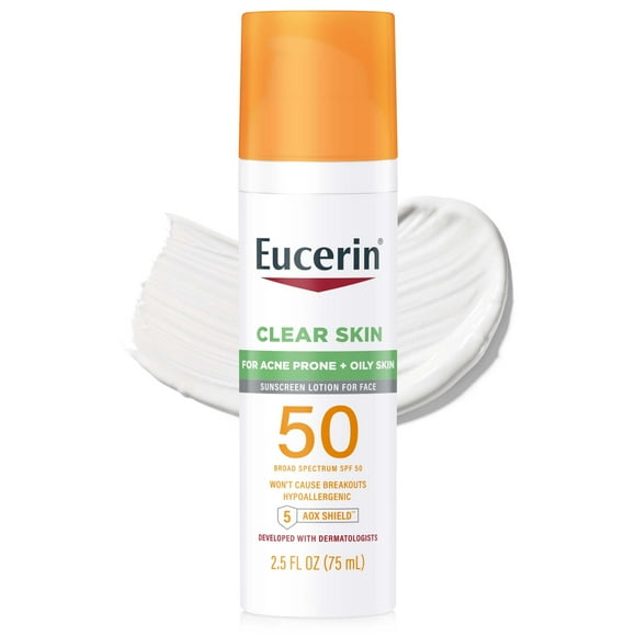 Protector solar Eucerin Sun Clear Skin SPF 50 Facial 75 ml