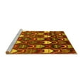 thumbnail image 2 of Ahgly Company Machine Washable Indoor Rectangle Abstract Yellow Modern Area Rugs, 2' x 4', 2 of 4