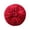 Red, variant on Velvet Ruched Round Throw Pillow, Rosette Pleated Decorative Circle Cushion, Solid Color Sofa Bed Accent Pillow, 3D Textured Indoor Home Seating Pillow, 13.78x13.78x3.94In
