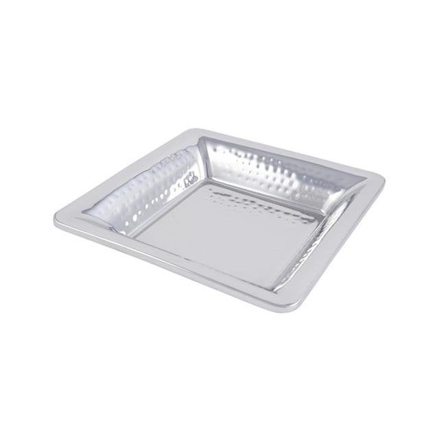Bon Chef 61362 Stainless Steel Square Serving Tray 11 Length x 11 Width x 7/8 Depth