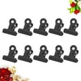 thumbnail image 3 of 10PCS Metal Binder Clips Plating Paper Clamp Hinge Clips Copper Paper Clips 20mm Black, 3 of 8