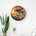 thumbnail image 4 of 12 Inch Wall Clock Battery Operated Silent Clock Decorative for Office, Kitchen, Outdoor, Living Room，Dolphin Jumping Out of The SeaCute Drawing, 4 of 4