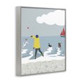 thumbnail image 3 of Stupell Industries Tropical Catching Ball on Beach Gray Framed Giclee Art, 24 x 30, by Betty Boynes, 3 of 8