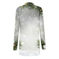 thumbnail image 3 of Christmas Cardigans for Women Plus Size Long Sleeve Casual Fashion Print Loose Cardigan Coat Tops, 3 of 4