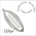 thumbnail image 4 of Motique Accessories Set of Two Clear 3.5 inch Mini Banana Clip Hair Clincher, 4 of 5