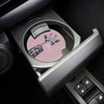 thumbnail image 3 of RYLABLUE Giraffe Blowing Bubbles Pink Set of 2 Car Coaster for Drinks, Absorbent Ceramic Stone Coasters Cup Mat with Cork Base for Home Kitchen Room Coffee Table Bar Decor, 3 of 5