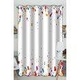 thumbnail image 1 of EREHome Coloré Célébration Cadre confetti Occultant Fenêtre Rideau Draperie un Panneau 52x84 Pouces une Pièce, 1 of 1
