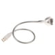 thumbnail image 1 of Mini lámpara LED USB flexible para ordenador portátil, cama y estudio. Plata + Blanco cálido, 1 of 6