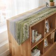 thumbnail image 4 of Spring Country Table Runner Linen Burlap Table Runner 108 Inches Long Nature Landscape Wildflower Botanical Scene Dresser Scarves for Kitchen Island Coffee Dining Room Party Holiday Decor 13"x108", 4 of 8