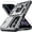 Silver, variant on Starshop Samsung Galaxy A26 5G Case Phone Cover Shockproof Ring Stand Case With Camera Cover - Black