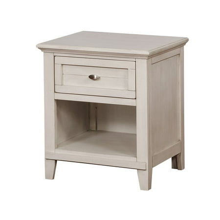 Covington Antique - Furniture of America Covington Youth Nightstand in Antique White