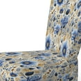 thumbnail image 4 of Designart "Blue Meadow Floral Tapestry" Blue Floral Upholstered Accent Chair - Cottage Arm Chair For Bedroom, 4 of 5