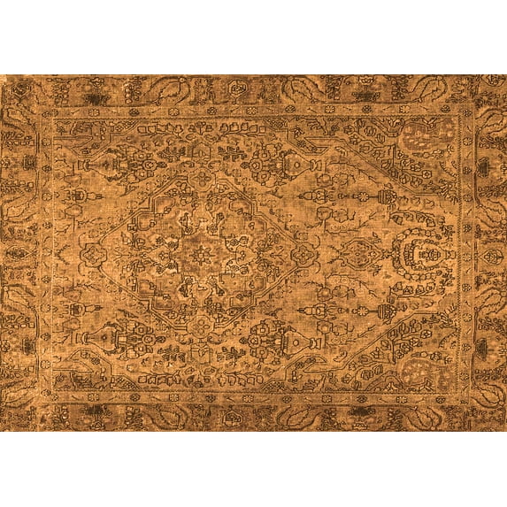 Ahgly Company Indoor Rectangle Persian Orange Traditional Area Rugs, 2' x 4'