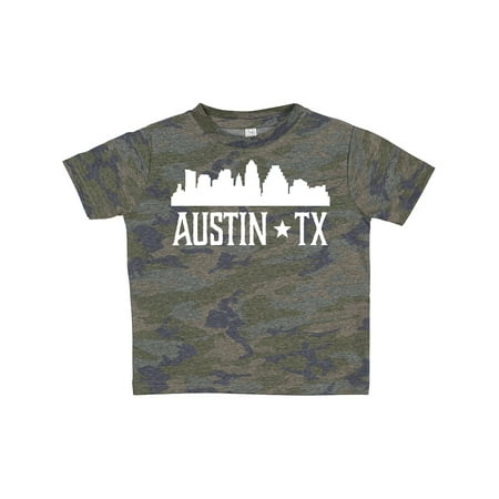 

Inktastic Austin Texas Skyline Silhouette TX City Gift Toddler Boy or Toddler Girl T-Shirt