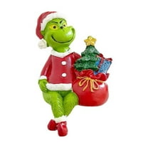 Christmas Cute Cartoon Stocking Holder Ornament, Funny Christmas Party Home Decorations For Mantel, Window And Tabletop
