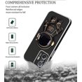 thumbnail image 5 of Compatible with Xiaomi 11T Pro Case Silicone TPU Plating, Xiaomi 11T Cases Cute Astronaut Pattern Phone Case with Stand (Black), 5 of 13