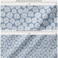 thumbnail image 2 of Cotton Cambric Fabric by Soimoi - Floral Pattern- 56" Wide Soft Breathable Fabric by 2 Yard for Kurtas, Linings, Blouses, Baby Clothes, Quilting - Blue, 2 of 6
