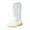 White, variant on Gibobby Girls Cowgirl Boots Kids Mid Calf Western Boots Flower Cowboy Boots Square Toe Riding Shoes for Toddler/Little Kid/Big Kid,Silver,7-8 Y
