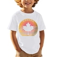 thumbnail image 1 of T-Shirt Garçon Canada Drapeau Canadien Col Rond Manches Courtes Blouse Filles Fête de l'Indépendance Canadienne T-Shirts Graphiques Filles T-Shirt Graphique Fête du Canada, 1 of 5