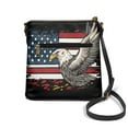 thumbnail image 2 of LedBack American Flag Eagle Print Women Crossbody Satchel Bag Leather Hobo Purse with Adjustable Shoulder Strap, Portable Shoulder Handbag Purse Sling Messenger Bag, 2 of 7