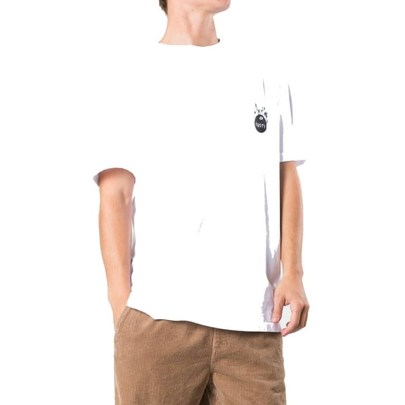 Burned Short Sleeve T-Shirt [White]