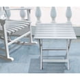 thumbnail image 3 of Merry Products Table d'Appoint Pliante en Acacia, Blanc, 3 of 4