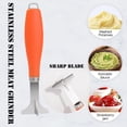 thumbnail image 6 of Stainless Steel Meat Masher & Chopper for Ground Beef,7.6" Hamburger Chopper Utensil with Plastic Grip Handle,Heat Resistant Metal Potato Masher Tool,Ground Beef Masher,Ground Meat Chopper,Orange,1PC, 6 of 9