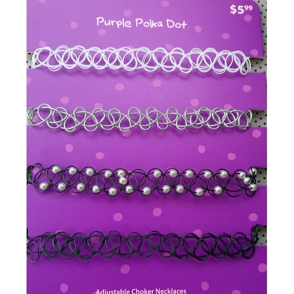 4 Piece Choker Necklace Set