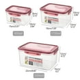 thumbnail image 2 of Juego de Recipientes para Almacenar Alimentos, Tapas Herméticas a Prueba de Fugas, Plástico Sin Bpa, Aptos para Microondas y Congelador, Ideales para Preparar Comidas, Fiestas y Picnics, Tam, 2 of 2