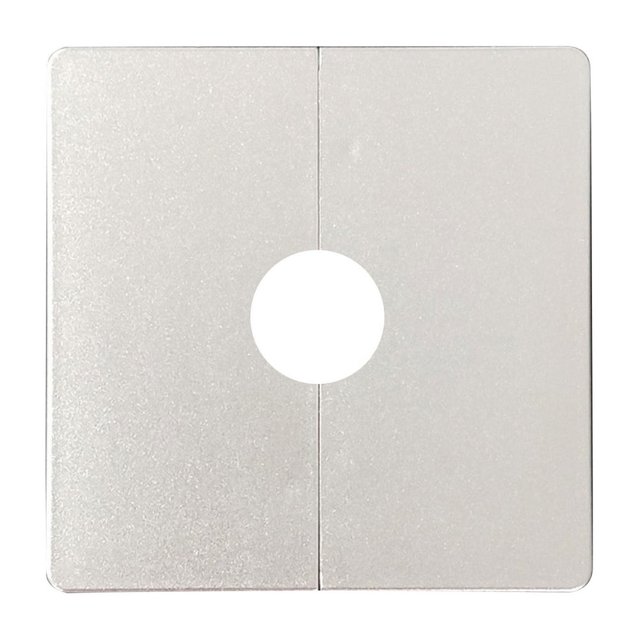 EIGTHTAIL Wall Split Flange Square Escutcheon Plate Reserved Drill Hole Panel Decor