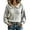 07#Gray, variant on Rib Knit Sweater Top for Women Long Sleeve Ruffle Collar Peter Pan Collar Button Neck Fitted Knit Pullover Elegant Casual Fall Spring
