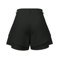 thumbnail image 6 of Trendfront Women's High Waisted Solid Color Wide Leg Shorts 2 in 1 Built-in Liner Loose Casual Summer Lounge Shorts, 6 of 6