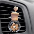 thumbnail image 3 of Huoge Car Air Fresheners Glass Bottle Empty Essential Oil Diffuser Bottle with Cartoon Pattern Refillable Aromatherapy Fragrance Diffuser Container Auto Air Vent Clip Decors fit, 3 of 6
