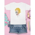 thumbnail image 3 of Girl With A Kitten T-Shirt Juniors -Image by Shutterstock,  Small, 3 of 4
