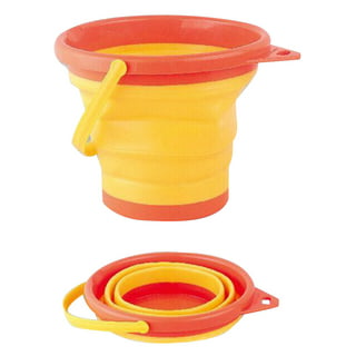 Foldable Pail Bucket Set of 3 - Collapsible Buckets for Beach