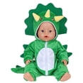 thumbnail image 3 of AmaMary 18 Inch Doll Clothes Plush Green Dinosaur Costume Outfit – Soft Hooded Onesie Dress Up / Party / Holiday Outfit Fits Most 18” Dolls Gift for Kids, 3 of 6