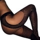 thumbnail image 2 of Medias de Rejilla para Mujer Pantimedias con Tirantes de Rejilla Abiertas de 4 Lados con Diamantes de imitación Cintura Alta Elegante para Mujer para Actuación Escénica para ANGGREK Otros, 2 of 8