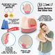 thumbnail image 2 of Arenero para Gato KE WOOW Grande con Orejas Cerrado Rosa Cara de gato, 2 of 10