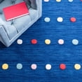 thumbnail image 6 of SAFAVIEH Kids Colorful Polka Dots Runner Rug, Navy, 2'3" x 6', 6 of 10