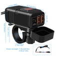 thumbnail image 4 of Zootealy Dual USB Fast Charger with Voltage Display - Red LED Indicator - 5V3.4A/9V2.5A/12V2A Output - ABS Material - Monitorable Range 6-30V - Compact Size, 4 of 6