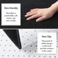 thumbnail image 6 of 2x3 Black Area Rugs For Bedroom Living Room  Soft Modern Indoor Throw Low Pile Fluffy Small Rug Door Mat Washable Non Slip Entryway Carpet Home Decor, 6 of 8