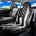 thumbnail image 4 of Uorisanigo Black American Flag Car Seat Covers Waterproof Front Seat Covers Elastic Fabrics Anti-Slip Back Fabric Easy to Install Suitable for Cars, SUV and Trucks, 4 of 7