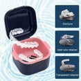 thumbnail image 5 of Caja para dentaduras postizas con colador, contenedor portátil para dentaduras postizas, estuche higiénico para guardar e sumergir retenedores y aparatos ortopédicos, 5 of 5