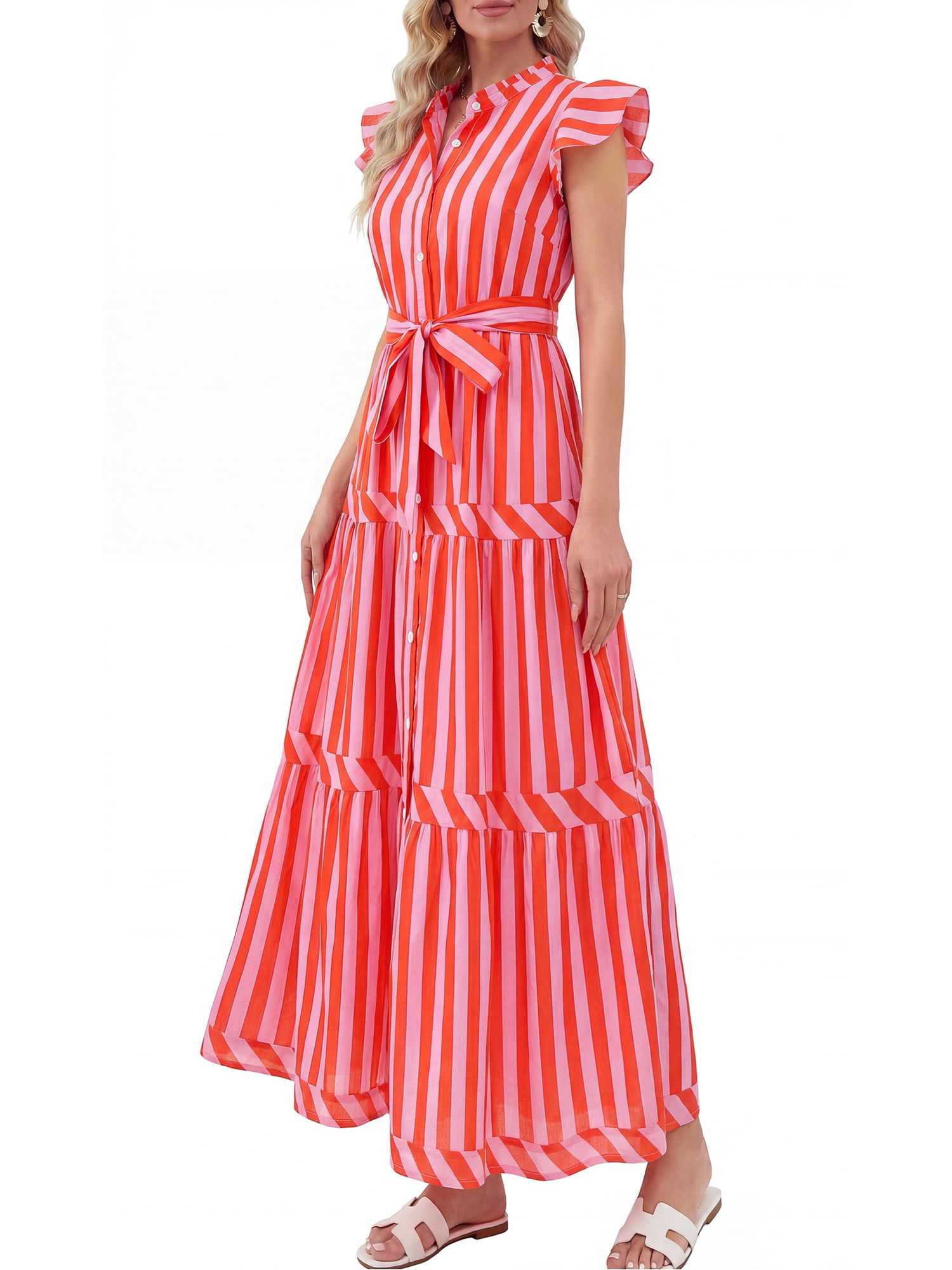 BELTED DRESS