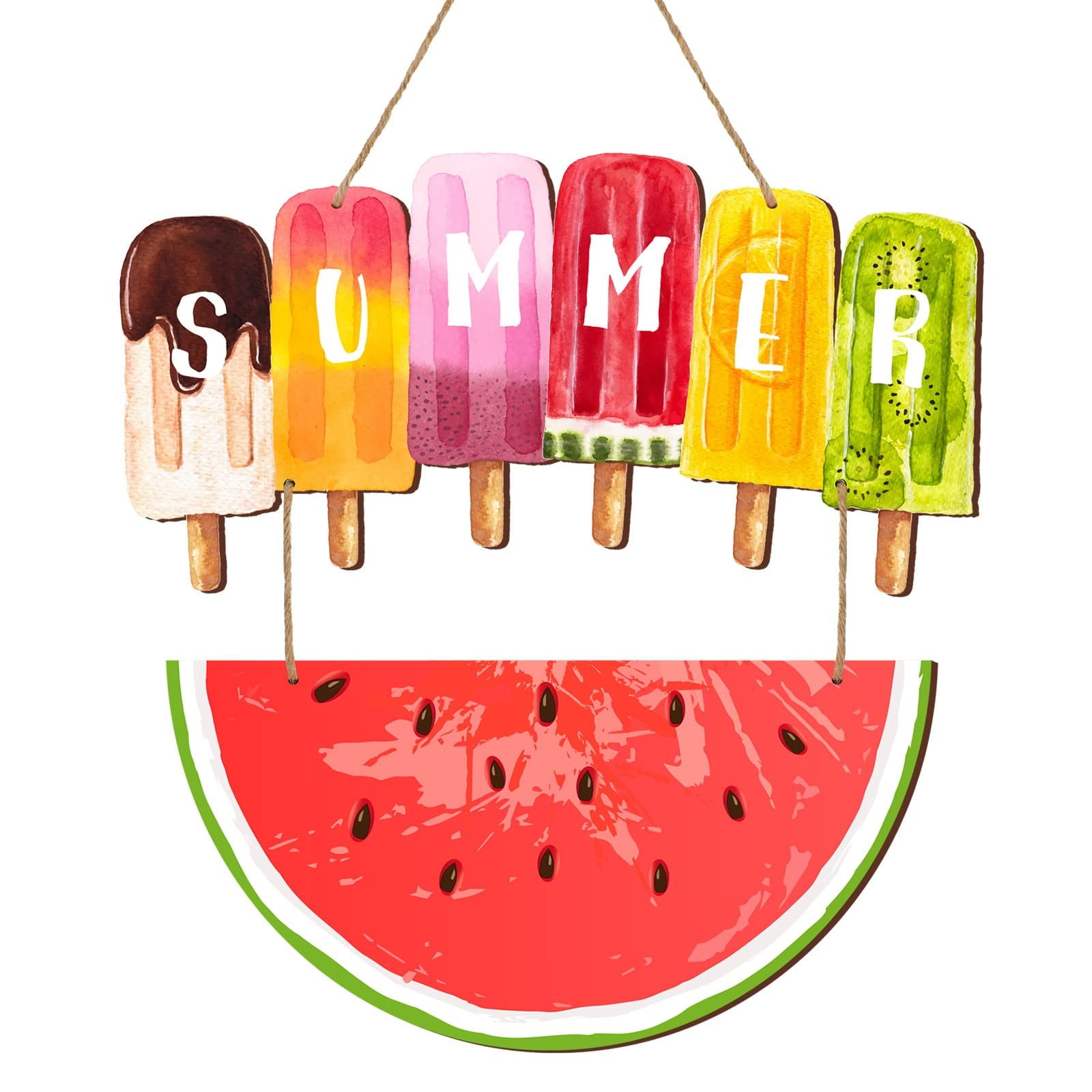 yuehao-hangs-watermelon-door-sign-summer-welcome-door-hanger-wood-front