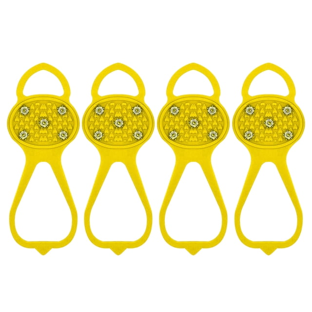 Xihbxyly Calas Ice Claw, Cubrezapatillas Antideslizantes de 5 Dientes, Agarres Ligeros con Forma de Calabaza para Nieve, Mayor Estabilidad En Hielo y Nieve, para Senderismo y Escalada, Actividades In
