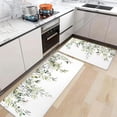 thumbnail image 5 of Anti Fatigue Kitchen Mats for Floor Set of 2 Green White Eucalyptus Plant Non Slip Cushioned Kitchen Rugs Waterproof Memory Foam Kitchen Floor Mat Comfort Standing Mat for Office Desk Laundry Bar, 5 of 7